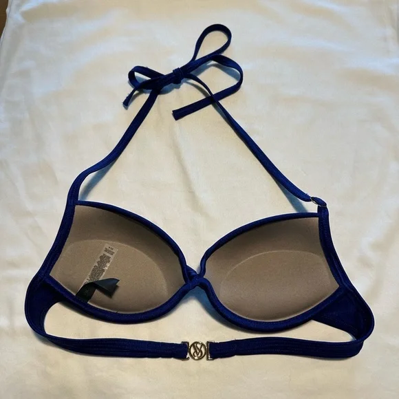Victoria's Secret - Women's Halter Bikini Top - Royal Blue - Size 32A - Picture 2 of 4